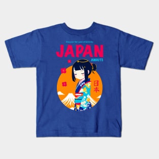 Japan Awaits Kids T-Shirt
